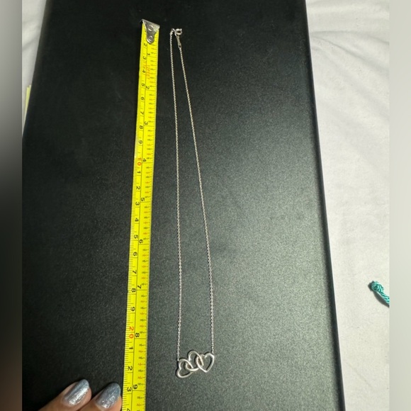 Tiffany & co 3 open heart necklace 925 - Picture 5 of 6